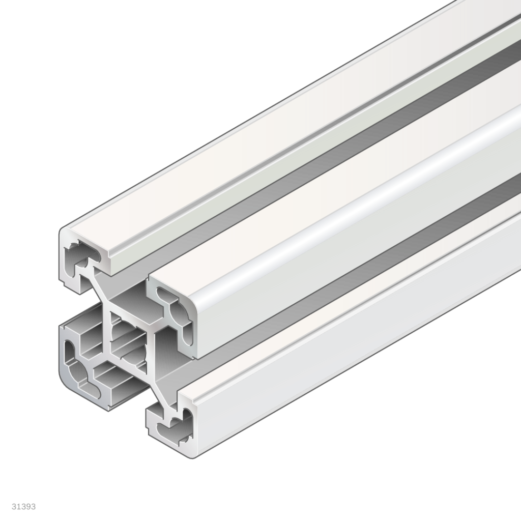 Perfilería aluminio modular 40×40 mm