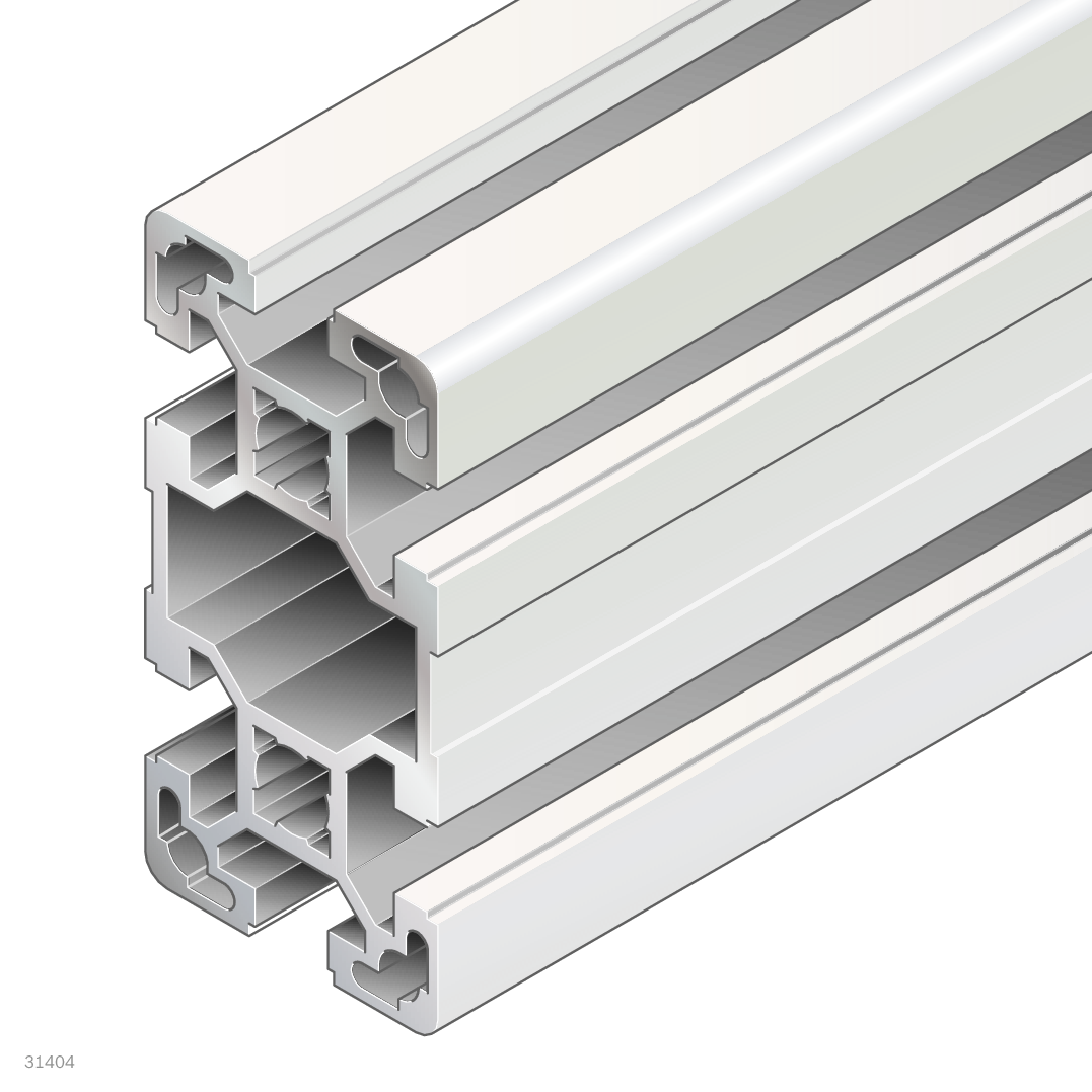 Perfil de aluminio 40x40  Tecnología de perfiles de 40 mm
