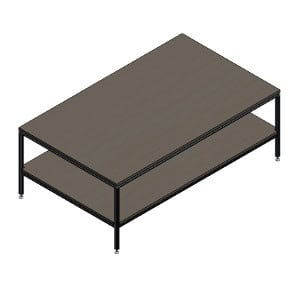 mesa aluminio balda inferior