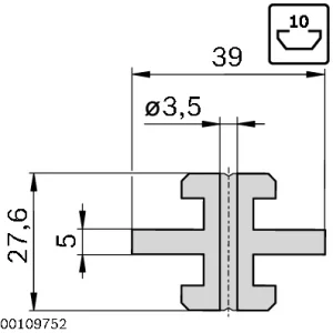 3842523205 Patín, centrado plano 1